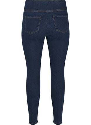 Zizzi Elastiske jeggings med høy midje, Blå, Packshot image number 1