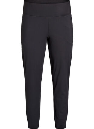 Zizzi Joggebukser med lommer, Svart, Packshot image number 0