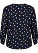 FLASH - bluse med lange ermer og trykk, Blue Double Dot, Packshot image number 1