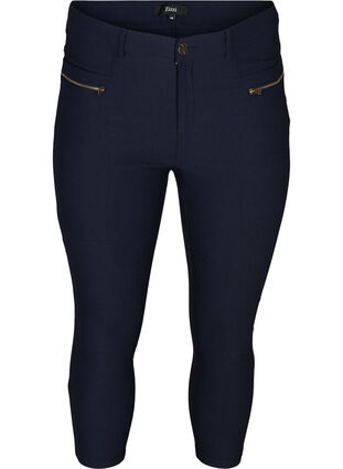 Tettsittende knickers i viskosemiks, Night Sky, Packshot image number 0