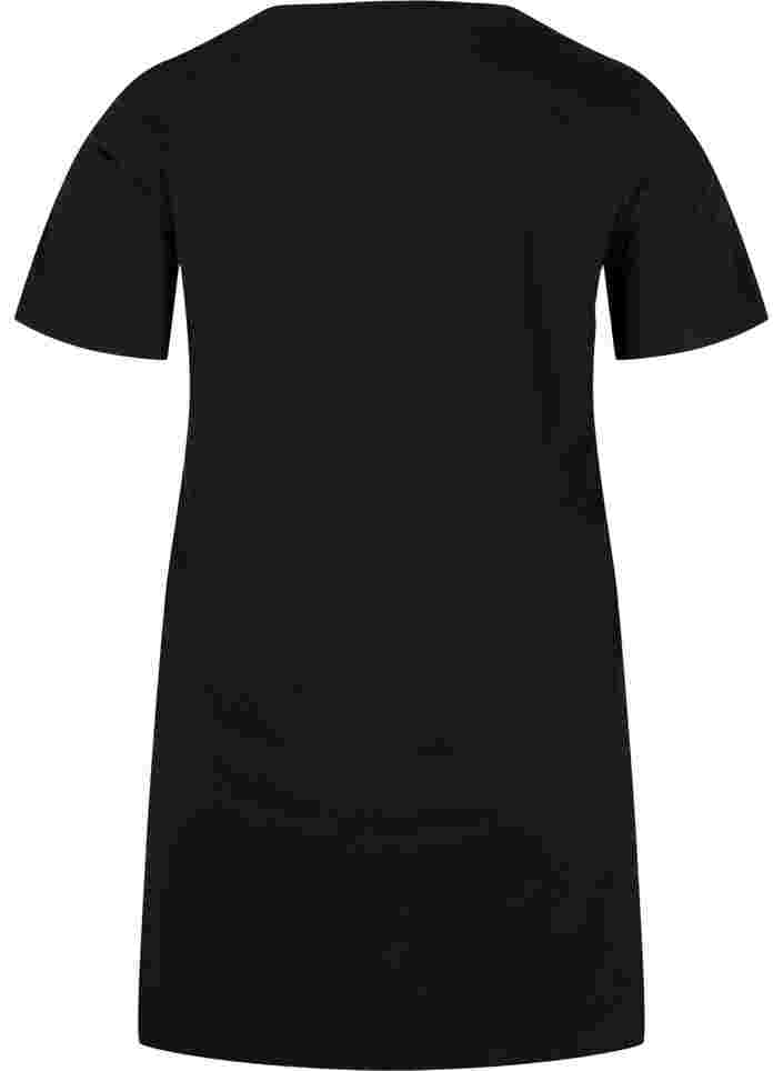 T-skjorte i bomull med korte ermer, Black Tiger, Packshot image number 1