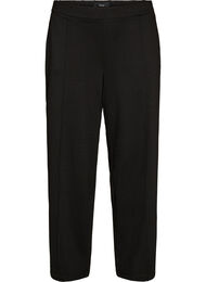 Loose fit jerseybukser med h&oslash;y midje, Svart