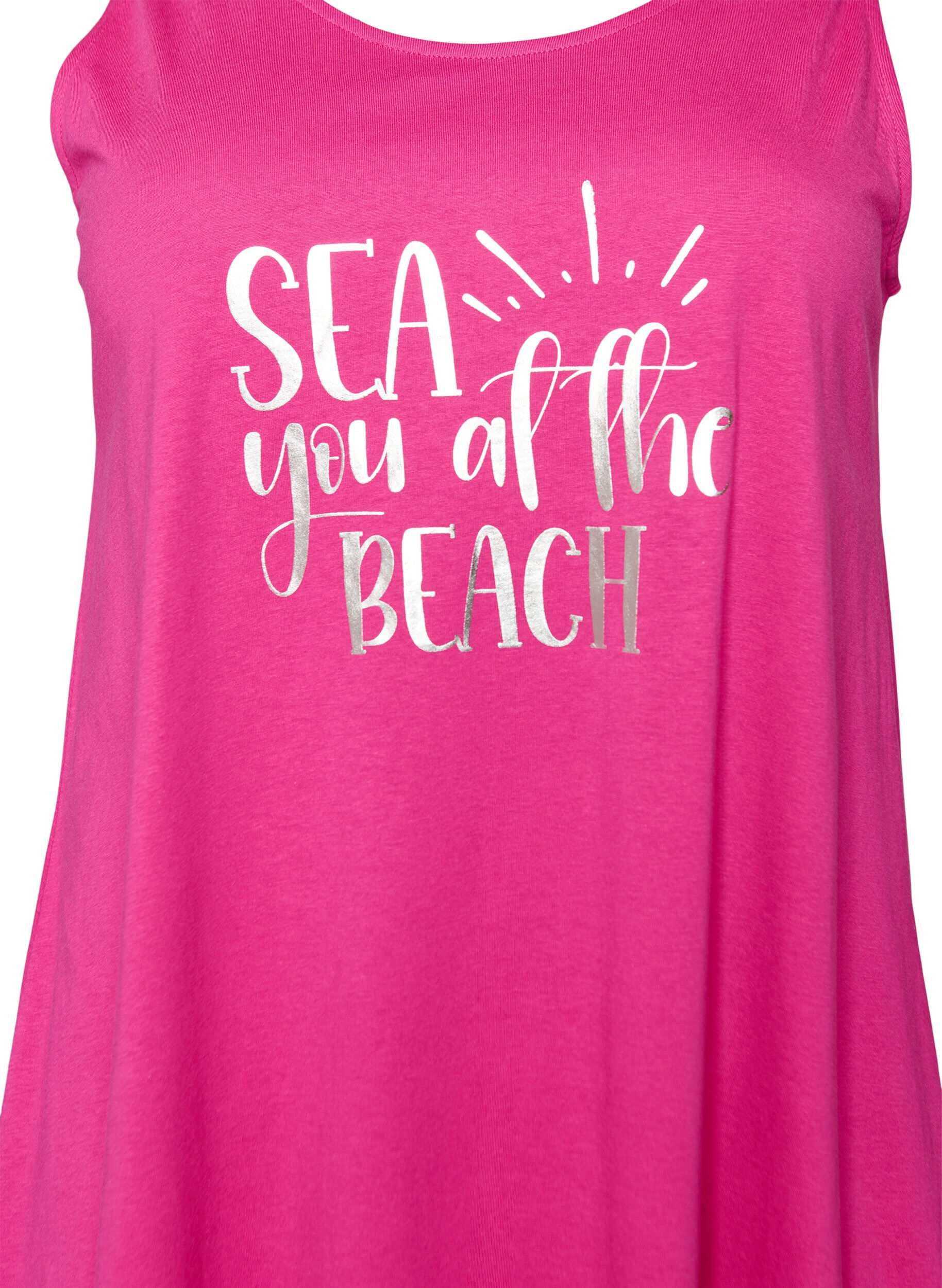 Zizzi Ermel&oslash;s A-linje kjole, Rosa, Packshot image number 2