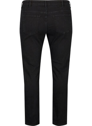Emily jeans med vanlig liv og smal passform, Black, Packshot image number 1