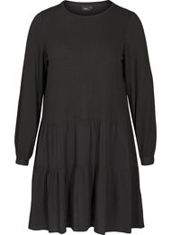 Langermet kjole med A-form, Black
