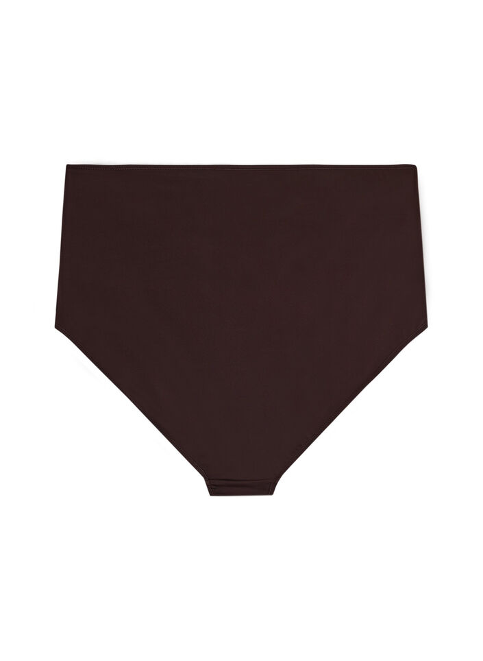 Bikinitruse med h&oslash;y midje, Brun, Packshot image number 1
