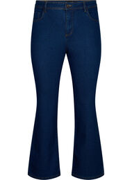 FLASH - Høytlivs jeans med bootcut, Blue denim