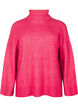 Strikket høyhalset bluse, Virtual Pink Mel., Packshot image number 0