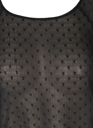 Langermet bluse med smock, Black, Packshot image number 2