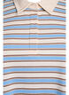 Stripete poloskjorte med korte ermer, Blå, Packshot image number 2