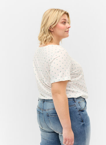 Prikkete T-skjorte i bomull, Snow White W. Dot, Model image number 1