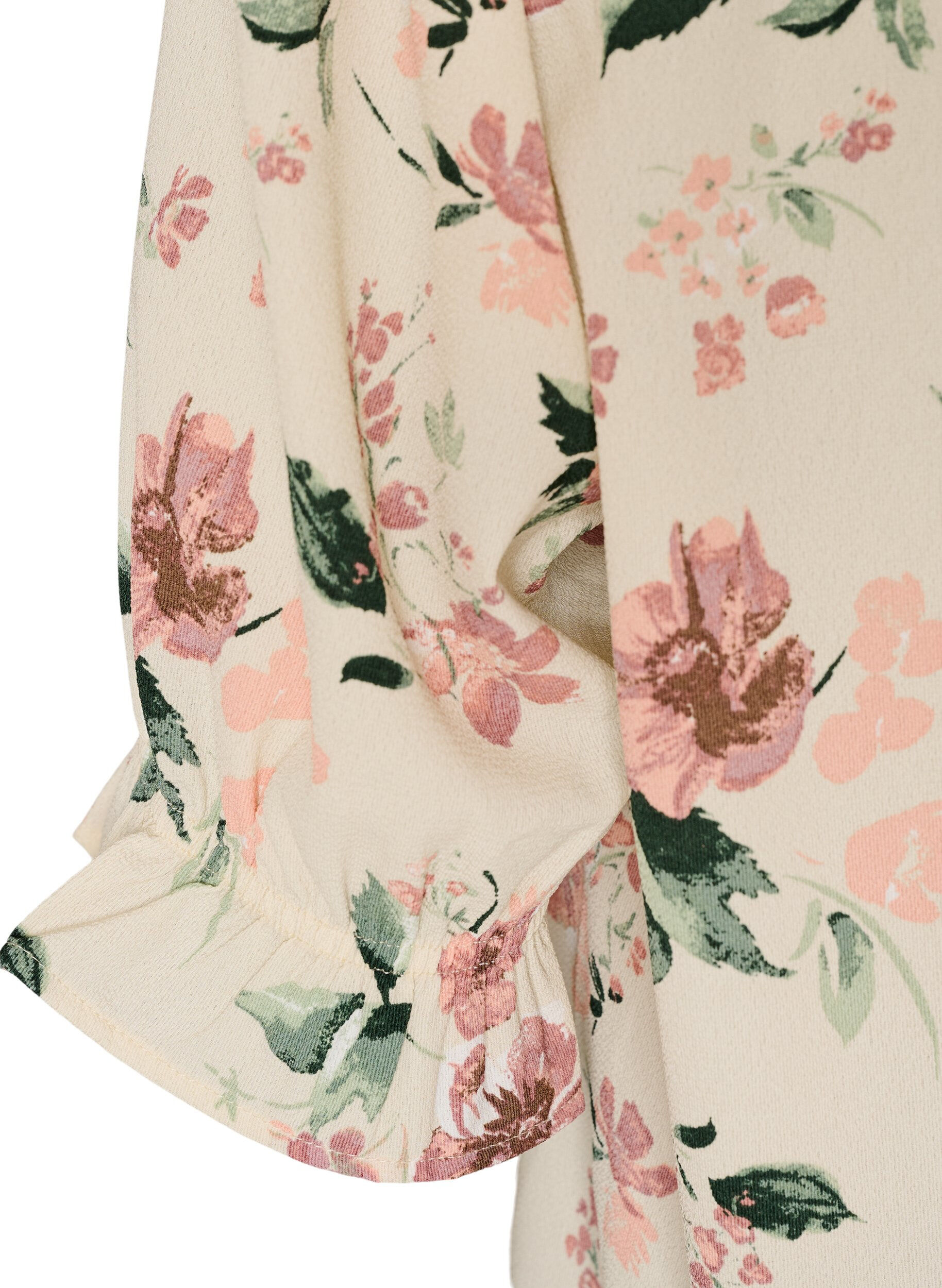 ZizziSkjortebluse med 1/2 ermer, Rosa, Packshot image number 3