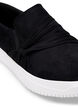 Wide fit - Slip-on med knutedetalj, Svart, Packshot image number 3