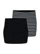Toppforlenger 2 stk., Black/Black Stripe, Packshot image number 0