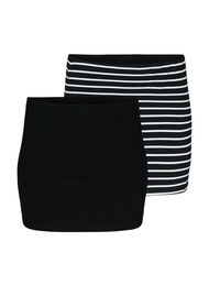 Toppforlenger 2 stk., Black/Black Stripe