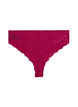 Mikrofiber brasilianske truser med blonder, Boysenberry, Packshot image number 1