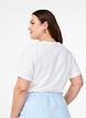 T-skjorte i økologisk bomull med rund hals, Bright White, Model image number 1