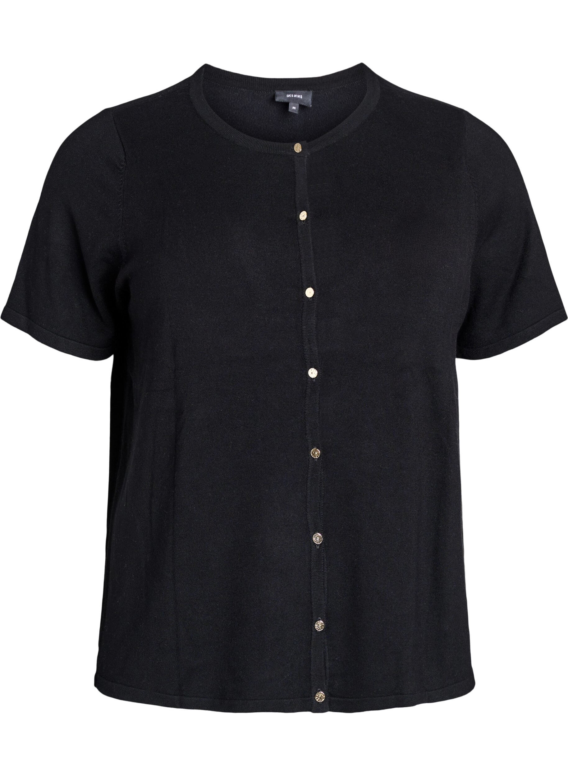 Kortermet strikket cardigan i viskose