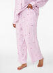 Loose fit nattbukser med striper og hjerter, Rosa, Model image number 2