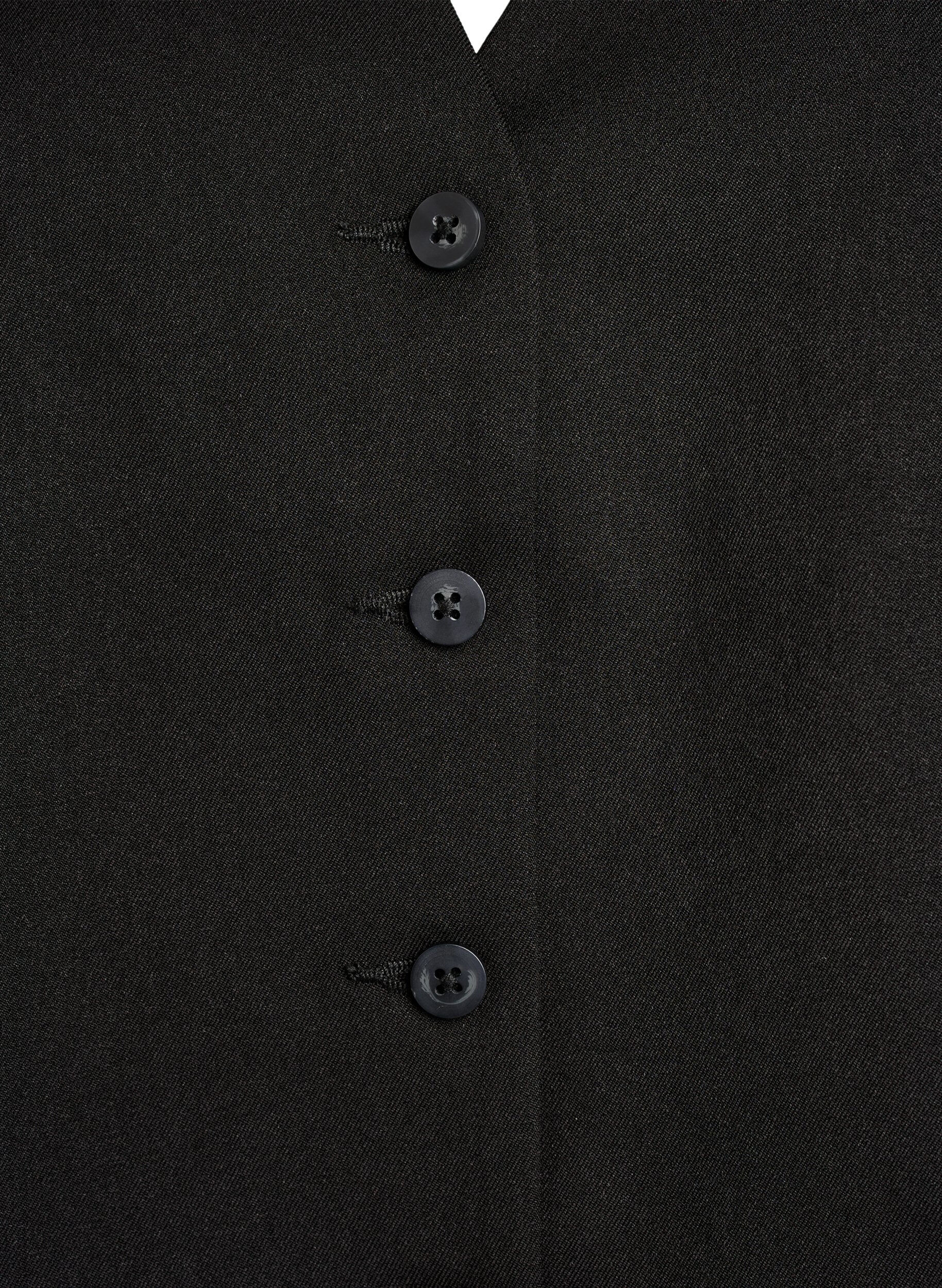 Zizzi Vest med knappelukking, Svart, Packshot image number 2