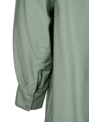 Viscose skjorte kjole med ruffles, Green Bay, Packshot image number 3