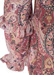 Bluse med paisley-trykk og volangdetaljer, Lilla, Packshot image number 3