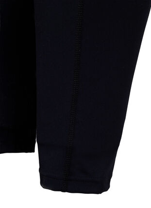 Zizzi 7/8-treningstights med lommer, Svart, Packshot image number 3