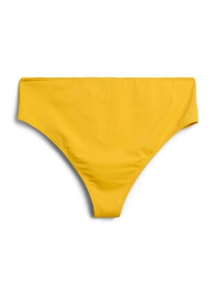 Zizzi Brazilian bikinitruse med normal midje, Gul, Packshot image number 1