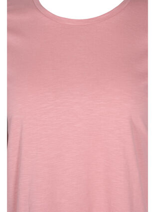 2 stk. kortermet T-skjorter i bomull, Bright White/Blush, Packshot image number 3