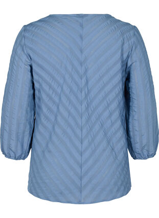 Bluse med 3/4-ermer, Coronet Blue, Packshot image number 1