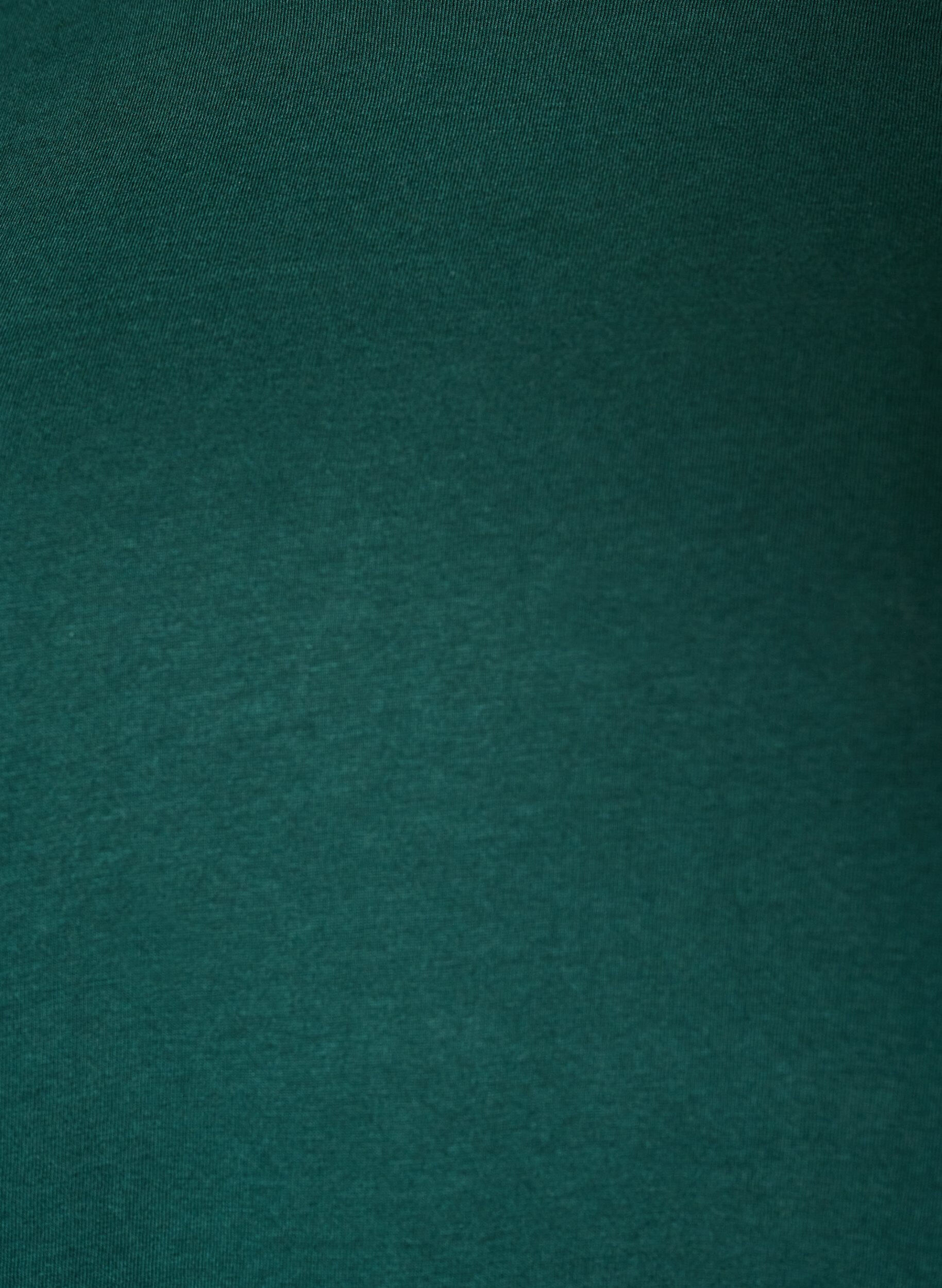 ZizziT-skjorte med asymmetrisk blondekant, Gr&oslash;nn, Packshot image number 2