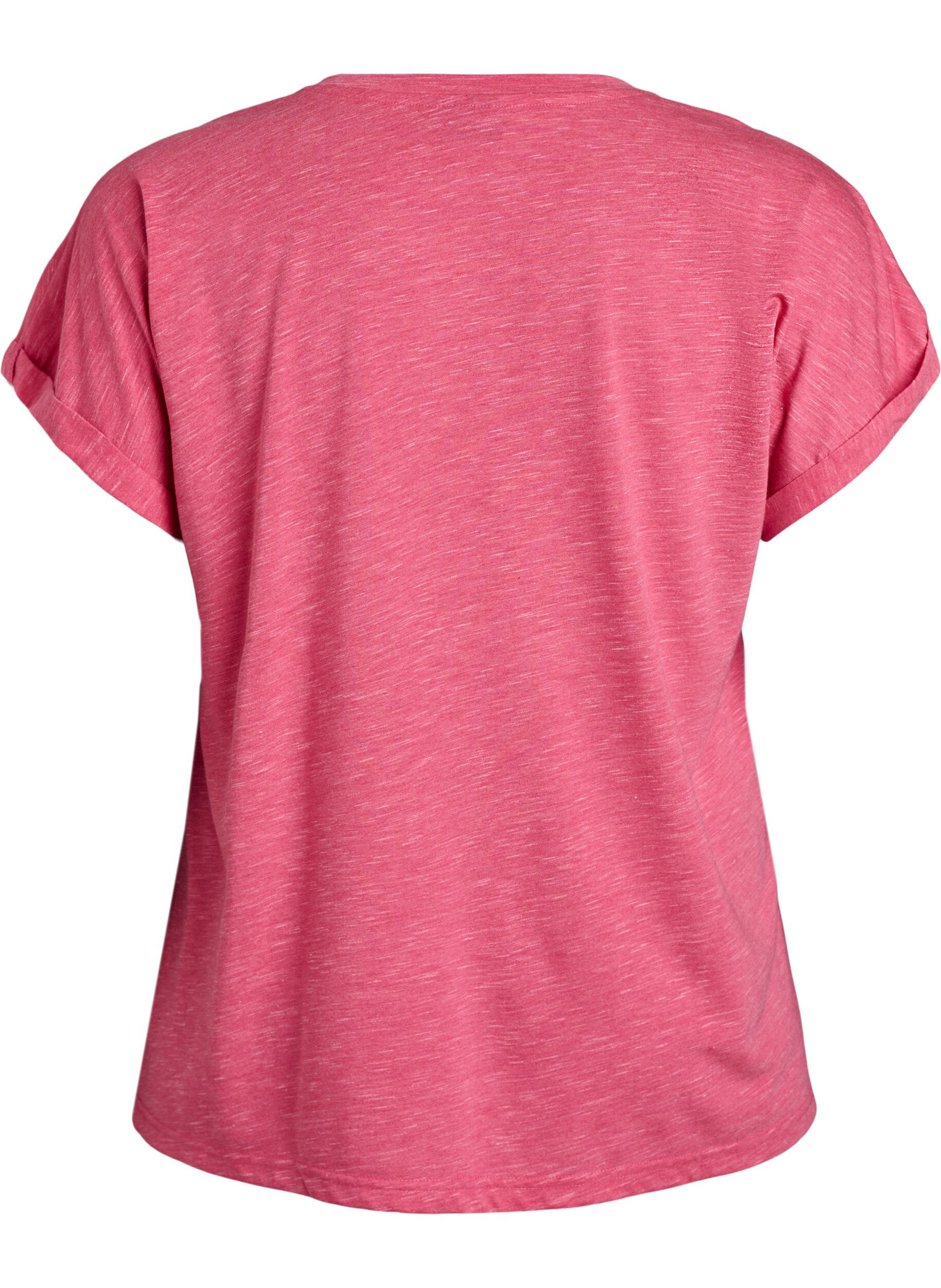 ZizziL&oslash;s trenings-T-skjorte med korte ermer, Rosa, Packshot image number 1