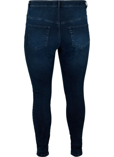 Super slim Amy jeans med høyt liv, Blue/Black Denim, Packshot image number 1