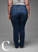 Slim fit jeans med vanlig midje, Dark Blue, Model image number 7