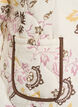 Quiltet jakke med knapper og blomstertrykk, Beige, Packshot image number 3