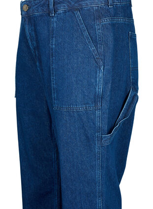 Cargo jeans med rett passform, Dark blue, Packshot image number 2