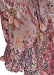 Tunikakjole med paisleytrykk og smockede mansjetter, Rosa, Packshot image number 3