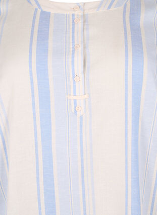 Zizzi Stripete kjole med lange ermer, Birch w. Stripes, Packshot image number 2