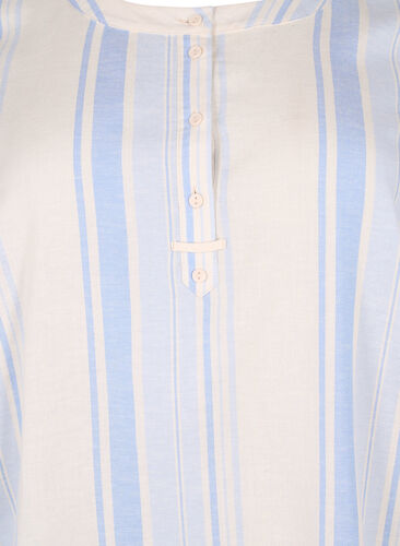 Stripete kjole med lange ermer, Birch w. Stripes, Packshot image number 2