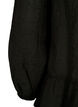 Viskosebluse med peplum, Svart, Packshot image number 3