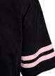Sporty oversized college T-skjorte, Svart, Packshot image number 3