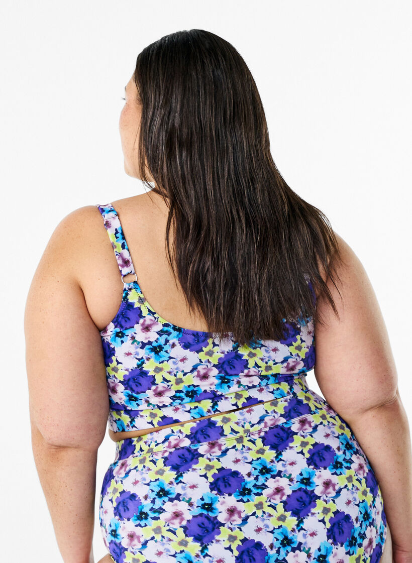 Bikinitopp med justerbare stropper, Lilla, Model image number 2