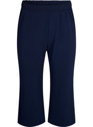 Løse bukser med 7/8 lengde, Navy Blazer Solid
