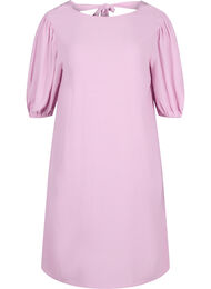 Kjole i viskose med ryggdetalj, Mauve Mist