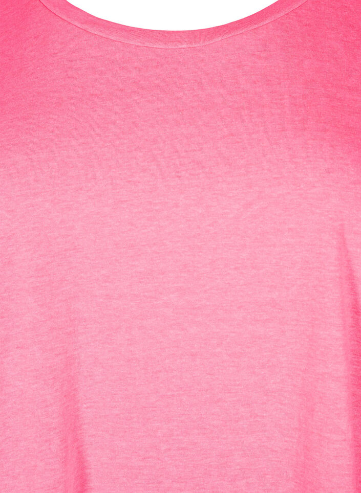 Neonfarget T-skjorte i bomull, Rosa, Packshot image number 2