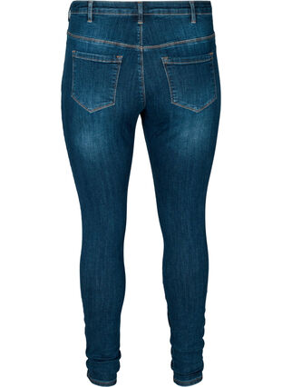 Super slim Amy jeans med høyt liv, Dark Blue, Packshot image number 1