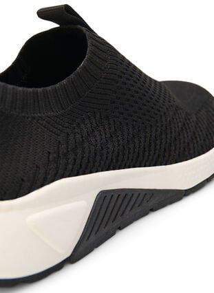 Slip-on-sneaker med bred passform, Black, Packshot image number 4
