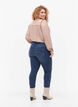 Super Slim Amy jeans med høyt liv, Blue denim, Model image number 1