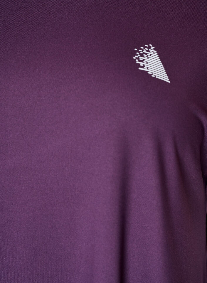 Lang trengings T-skjorte, Lilla, Packshot image number 2