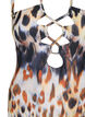 Mønstret badedrakt med avtagbare stropper, Abstract Leopard, Packshot image number 2